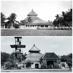Masjid Agung Demak pada akhir abad ke-19 dan antara 1920-1939. (arsip wikipedia)